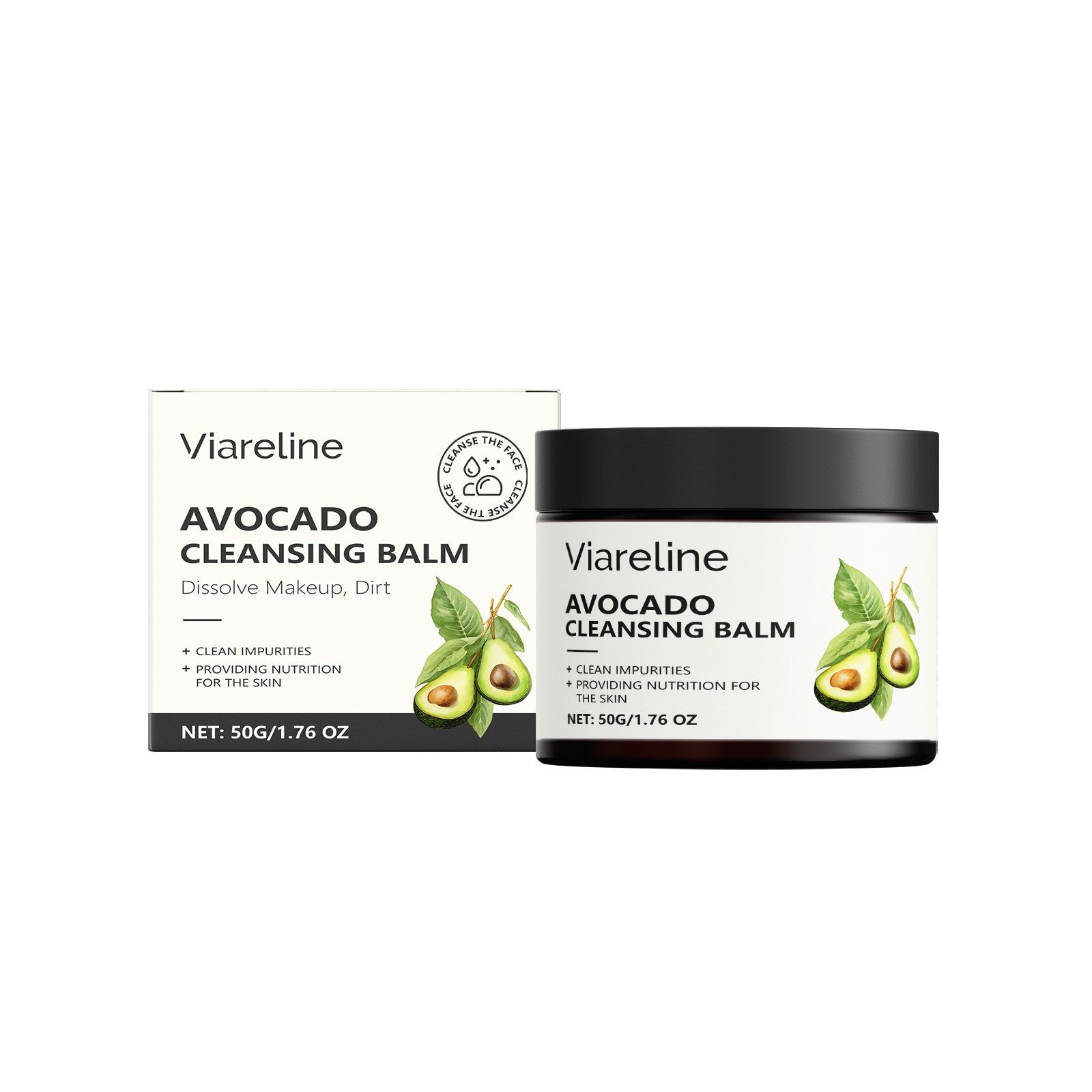 VIARELINE Avocado Makeup Remover Balm, 50 g