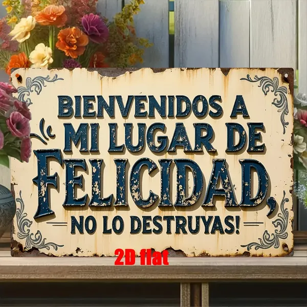 CIFbuy Welcome To My Happy Haven Do Not Ruin It Vintage Metal Sign Floral Rustic Wall Decor For Home Bar Cafe Man Cave Farmhouse Ideal Gift - TikTok, Temu Pick-up Service