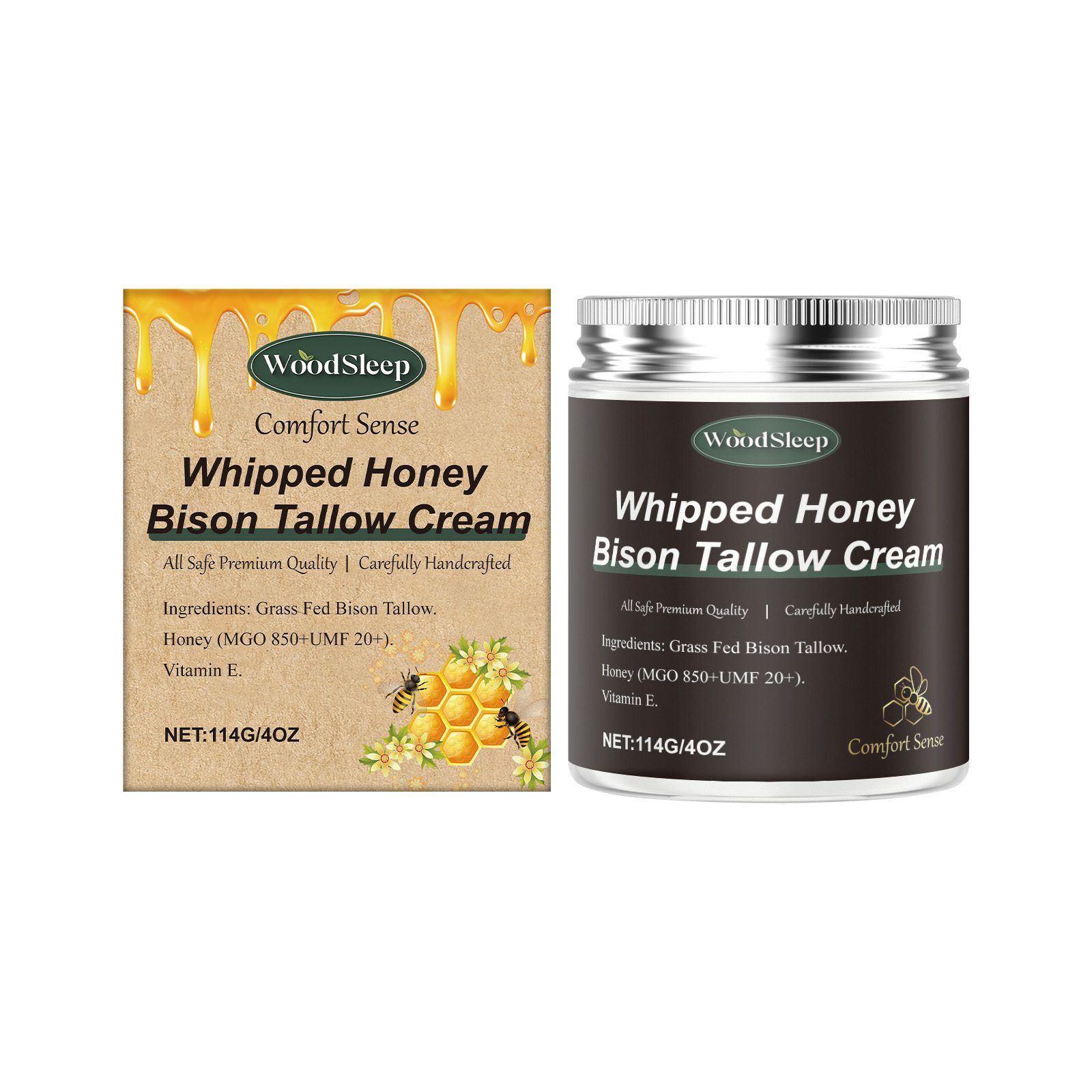 WOODSLEEP Body Moisturizing Cream, 114 g