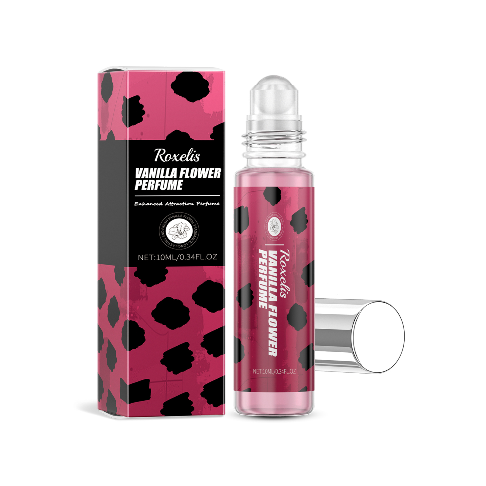 Vanilla Flower Roll On Perfume, Long Lasting Light Fragrance For Women, 10ml