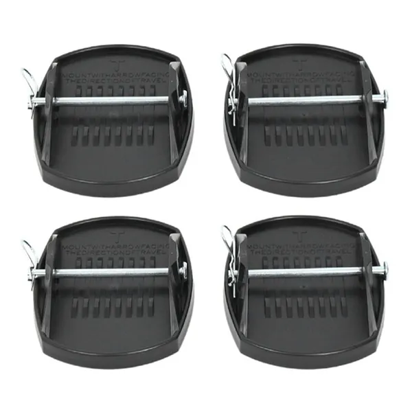 4Pcs Caravan Jack Pads Leveller Wheel Foot Leg Support Jacking Lift Pad Support Stand For Trailers RV Universal Jack Lift Pad