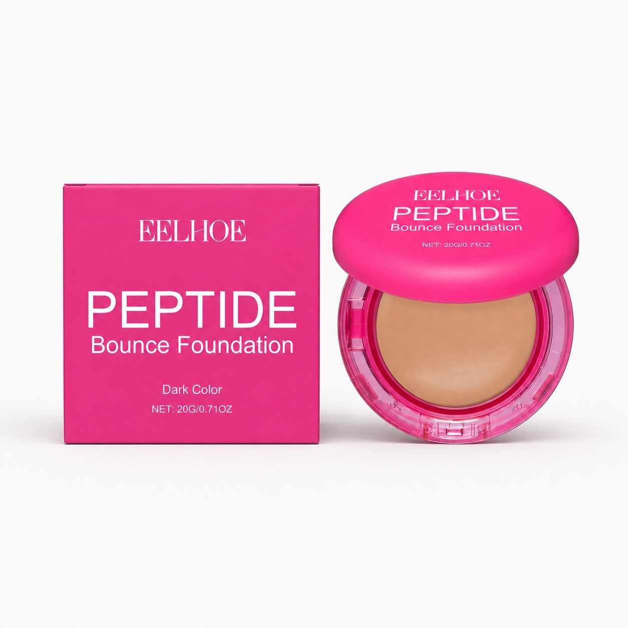EELHOE Moisturizing Concealer Foundation Cream, Deep, 20 g
