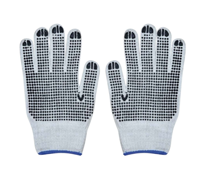 Guante tejido con puntos de PVC Wequp