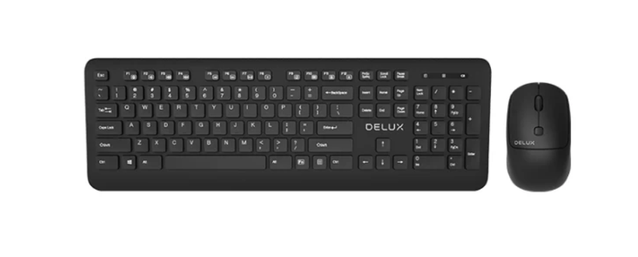 Combo De Teclado Y Mouse Marca Delux Inalámbrico