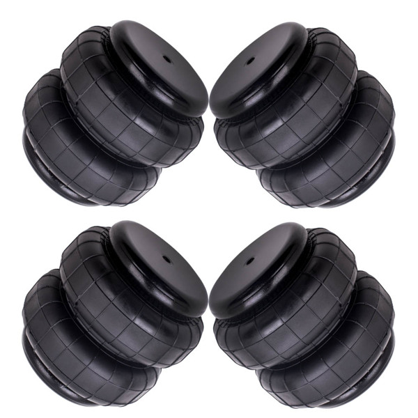 4 Bolsas de suspensión de aire de doble fuelle 2500 libras NPT servicio pesado