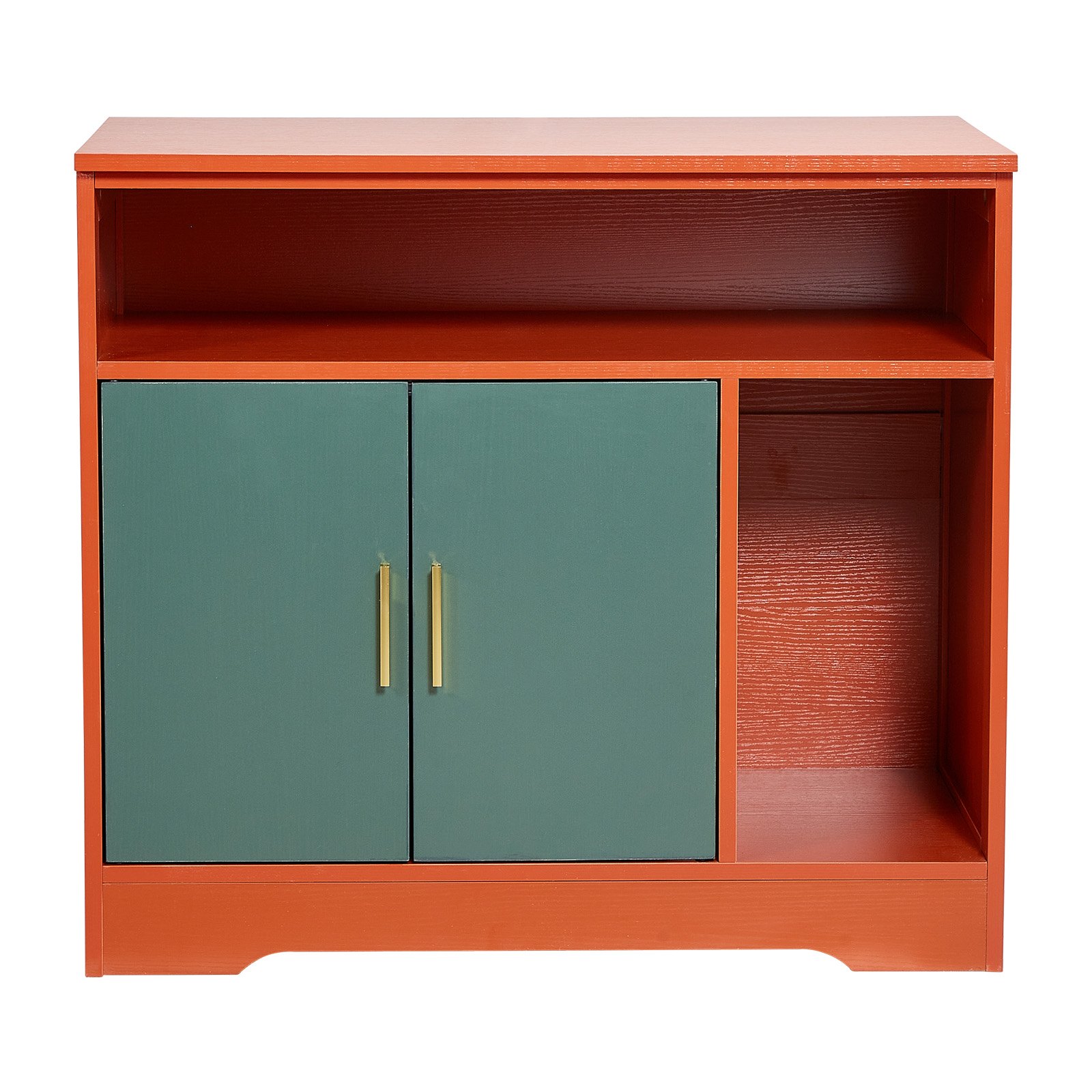 Mueble arenero para gatos oculto de 31 pulgadas, con estante y almacenamiento, estilo moderno
