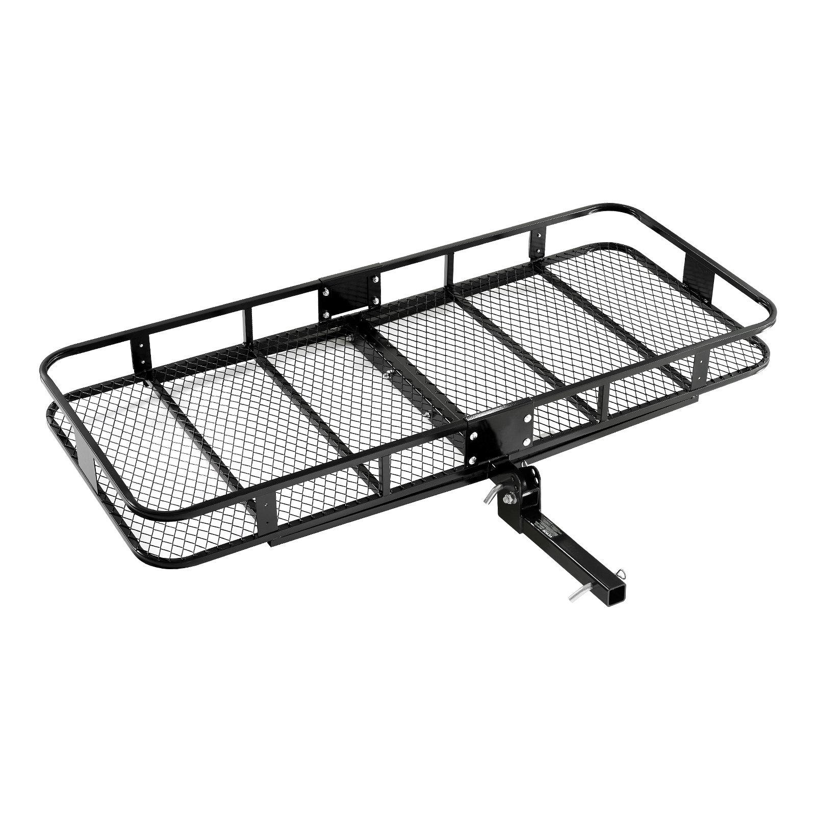 70" X 30" X 6", Hitch Cargo Carrier, 500 Lbs Capacity Hitch Cargo Carrier With Nighttime Reflective Reminder, Folding Hitch Mount Cargo Carrier With Hitch Lock For 2" Receiver, Fit For SUVs