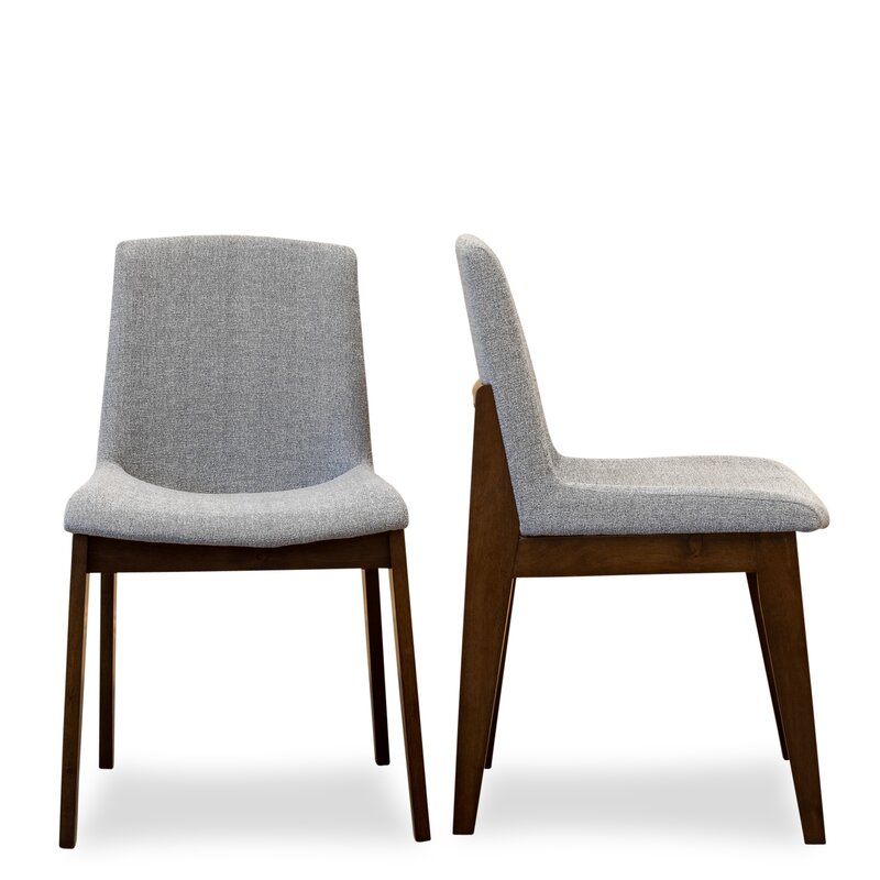 Silla de comedor de cristal, juego de 2