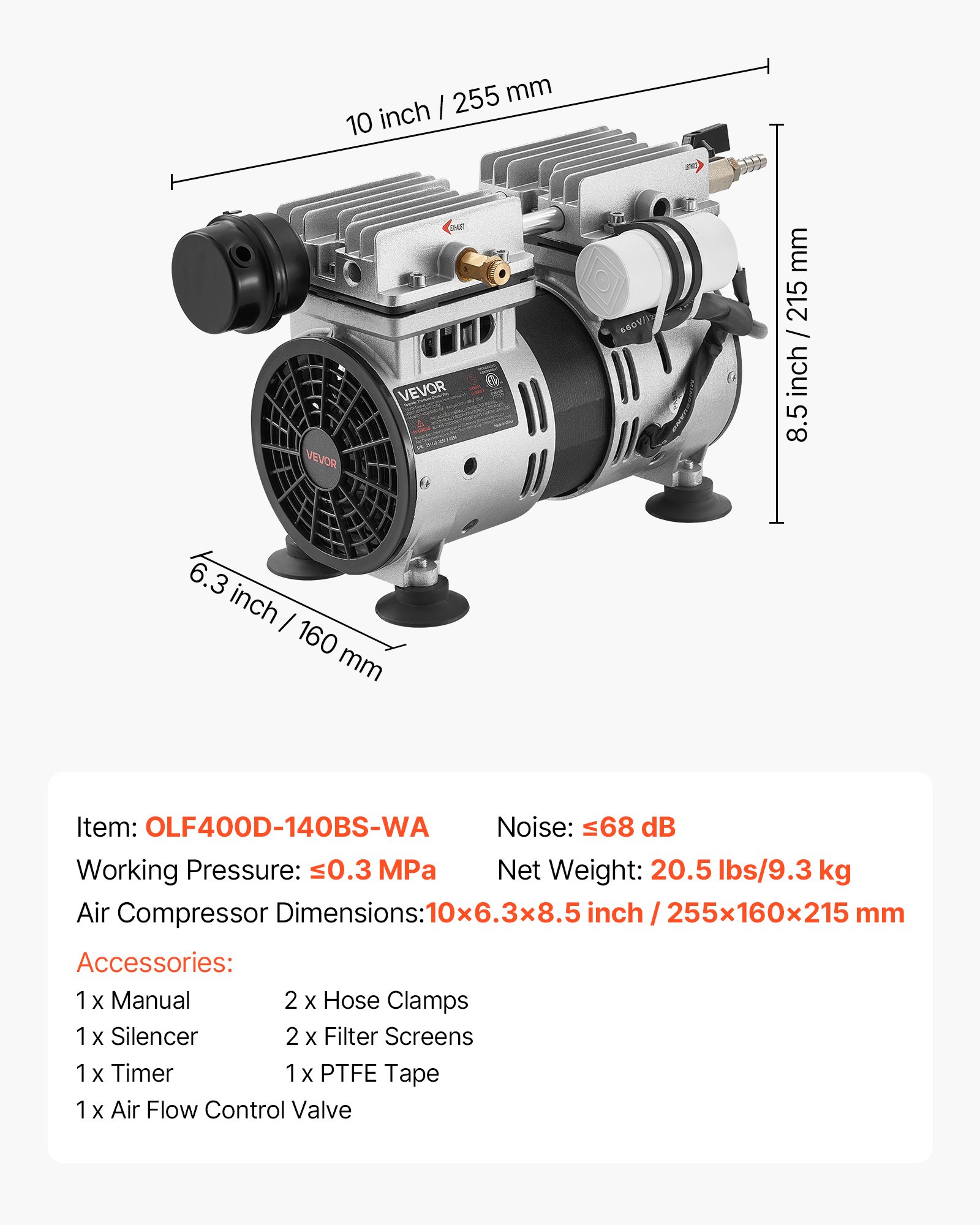 Aireador de estanque 5.2 CFM 3/4 HP, motor 550W, para estanques de hasta 3 acres.