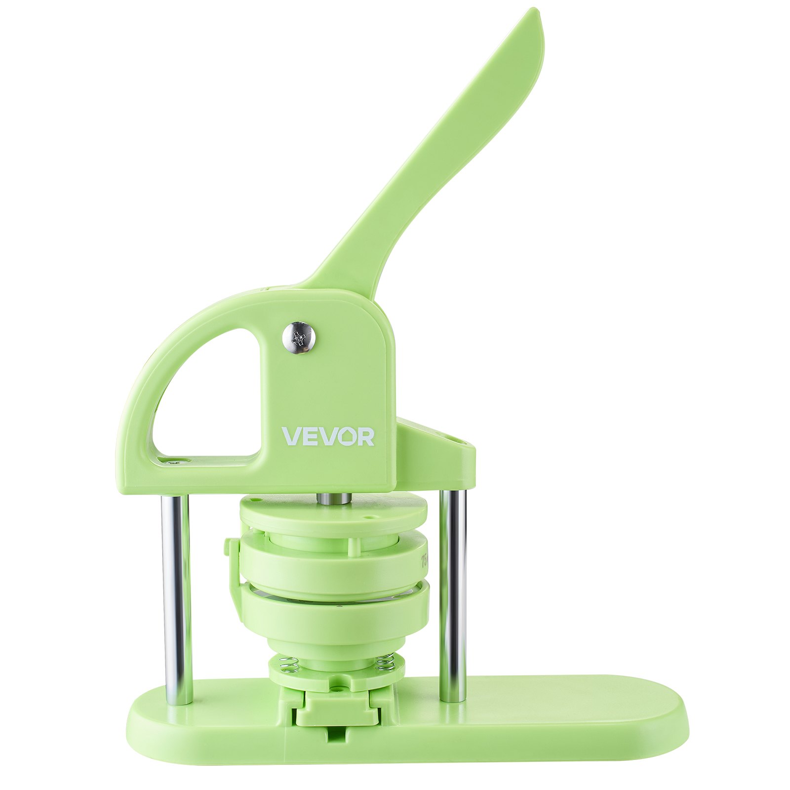 Button Maker Machine, 1.26/2.28 Inch 2-in-1, Plastic Pin Maker With 200 Pcs Button Parts, Circle Cutter And Magic Book, Reinforced Ergonomic Handle, For DIY Badges, Personalized Pins, Green