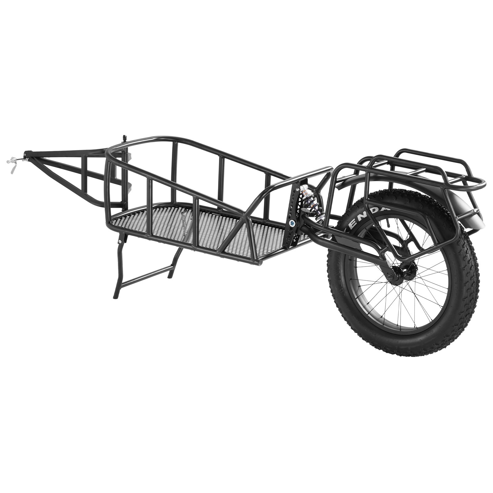 Bike Cargo Trailer, 70 Lbs Load Capacity, Heavy-Duty Bicycle Wagon Cart, Compact Storage & Quick Release Structure With Universal Hitch, 20" Wheels, Fits Most Bike Wheels, Carbon Steel Frame
