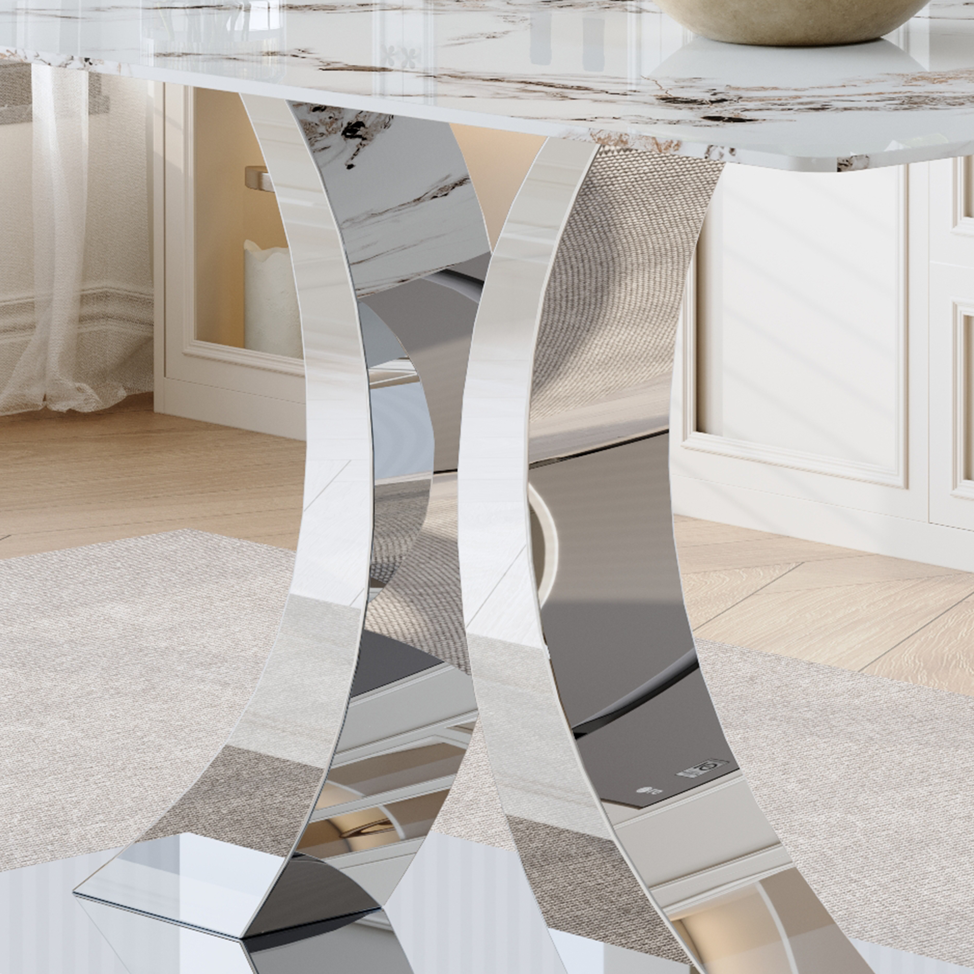ONLY TABLE LEG.2DT-OX-16090-S-P-LEG