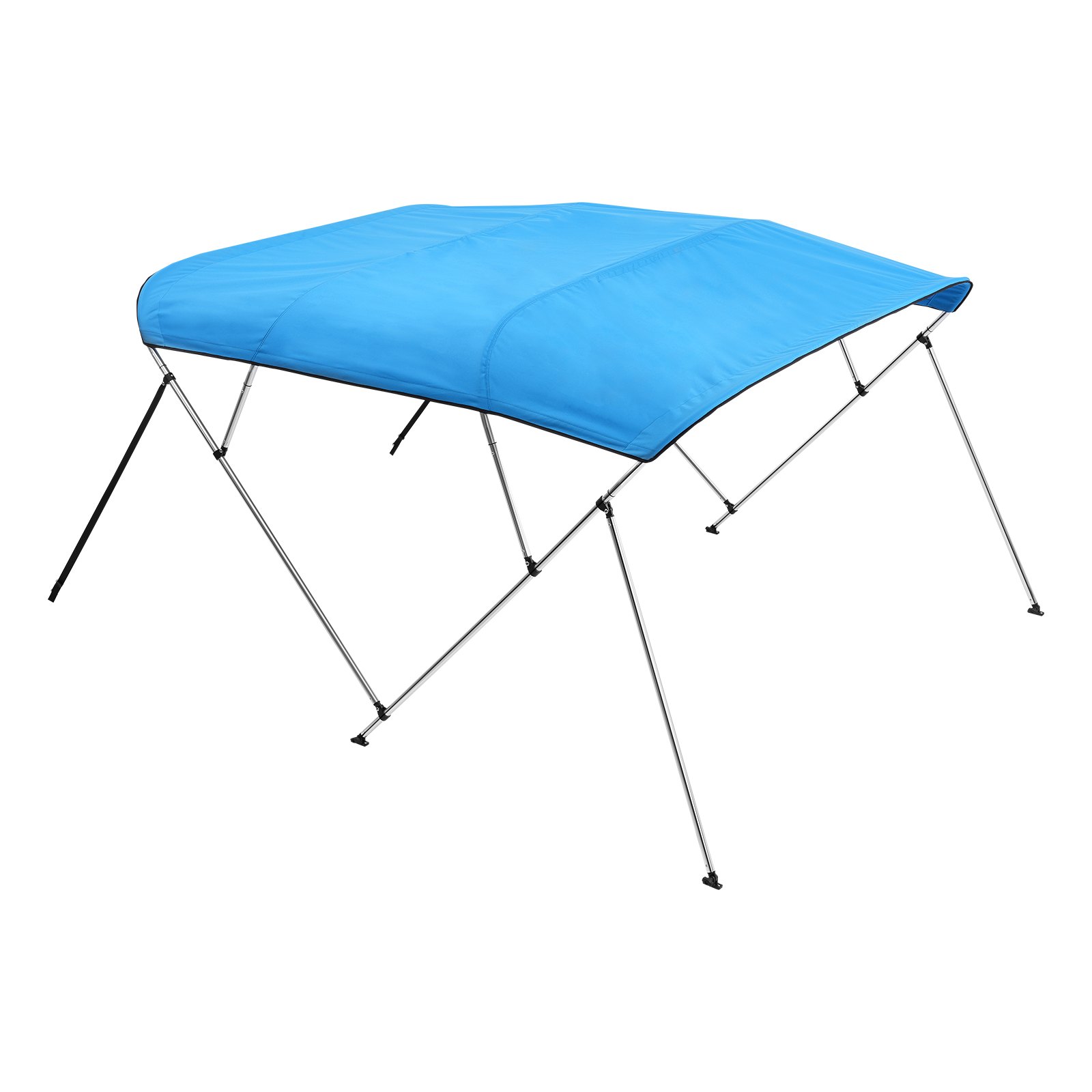Toldo Bimini para barco, 4 arcos, poliéster 600D, impermeable, azul Pacífico