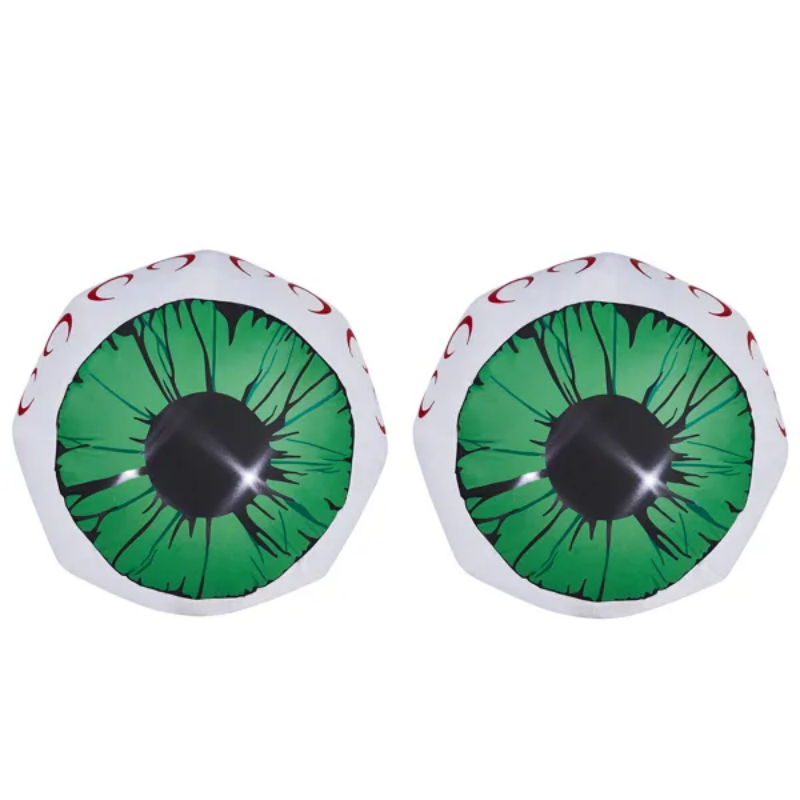 Inflable de Halloween con ojos verdes de 3 pies y luces LED para decoración exterior/interior