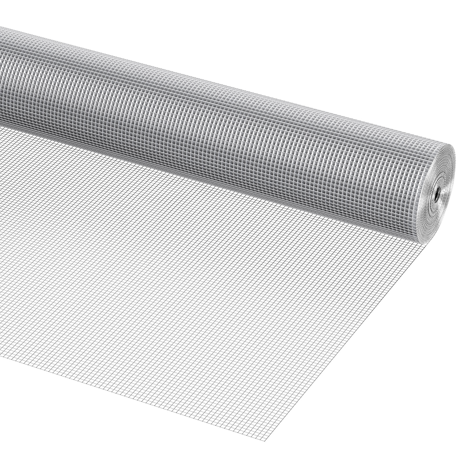 Hardware Cloth 1/4 Inch 48 Inch X 50 Ft 23 Gauge Chicken Wire Fence, Hot-Dip Galvanized After Welding Metal Wire Mesh Roll, Garden Plant Welded Fencing Roll Supports Poultry Netting Cage Fence