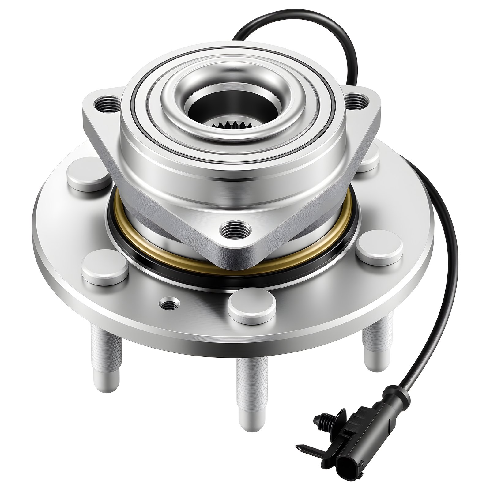 Conjunto de rodamiento y cubo de rueda delantero, 2 piezas, con sensor ABS.