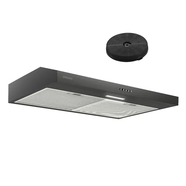 Stainless Steel Under Cabinet Range Hood Vent Cooking 230 CFM Kitchen 3 Speed Cooker Hood