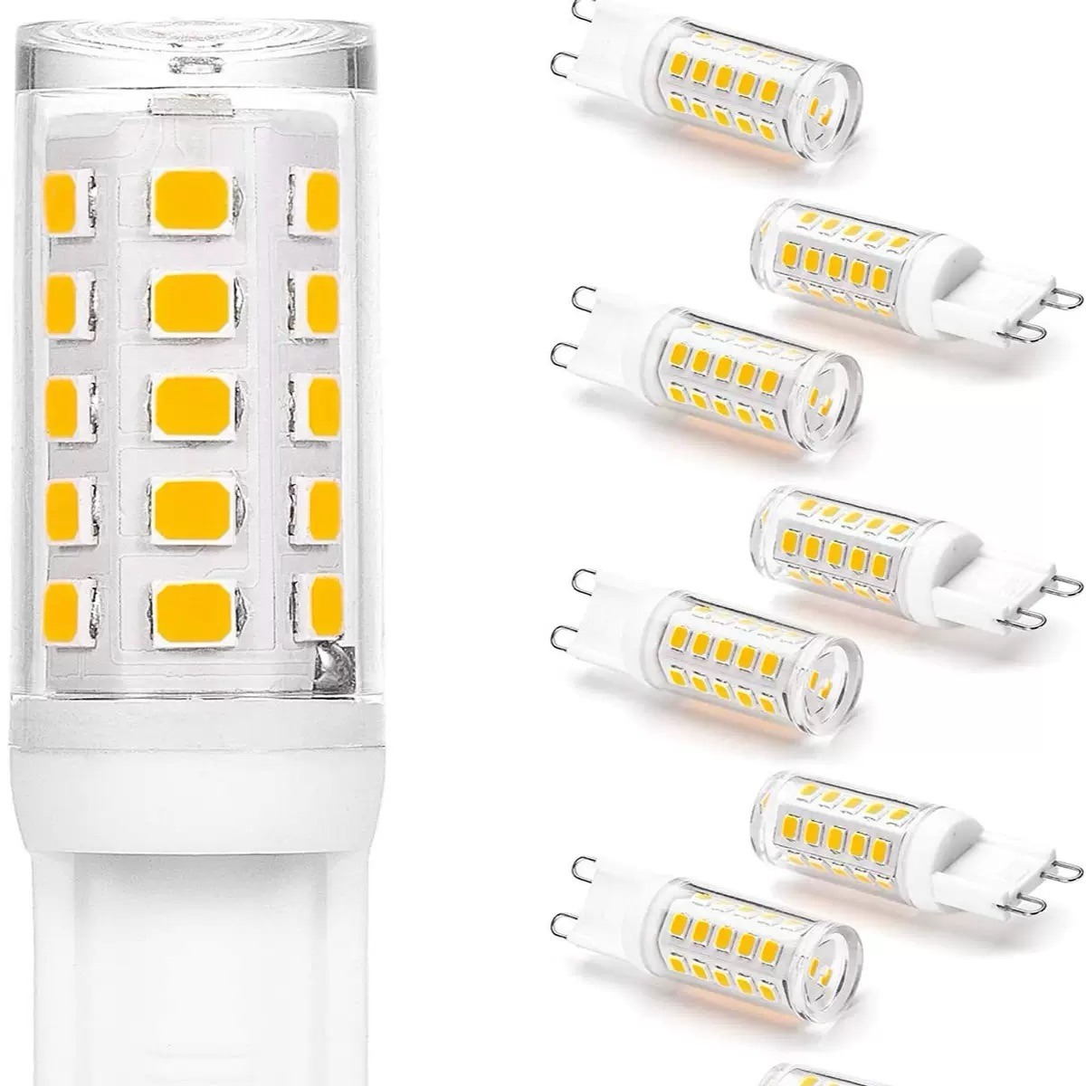 Bombilla LED tipo maíz regulable, 3000K luz cálida, sin parpadeo, ahorro de energía