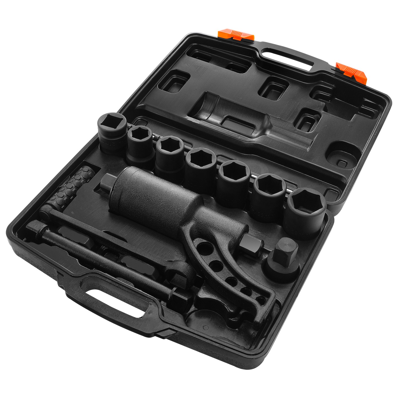 Multiplicador de torque 1 pulgada, 1:64, 6,800 N.m. Incluye 8 dados y estuche.