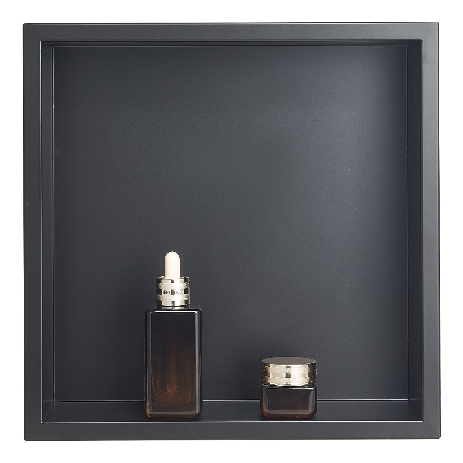 Shower Niche, 13 X 13 X 4 Inch Recessed Wall Niche, Heavy-duty Stainless Steel Modern Soap & Shampoo Storage Organizer, Sealed Waterproof, Durable & Easy To Install,Black For Bathroom