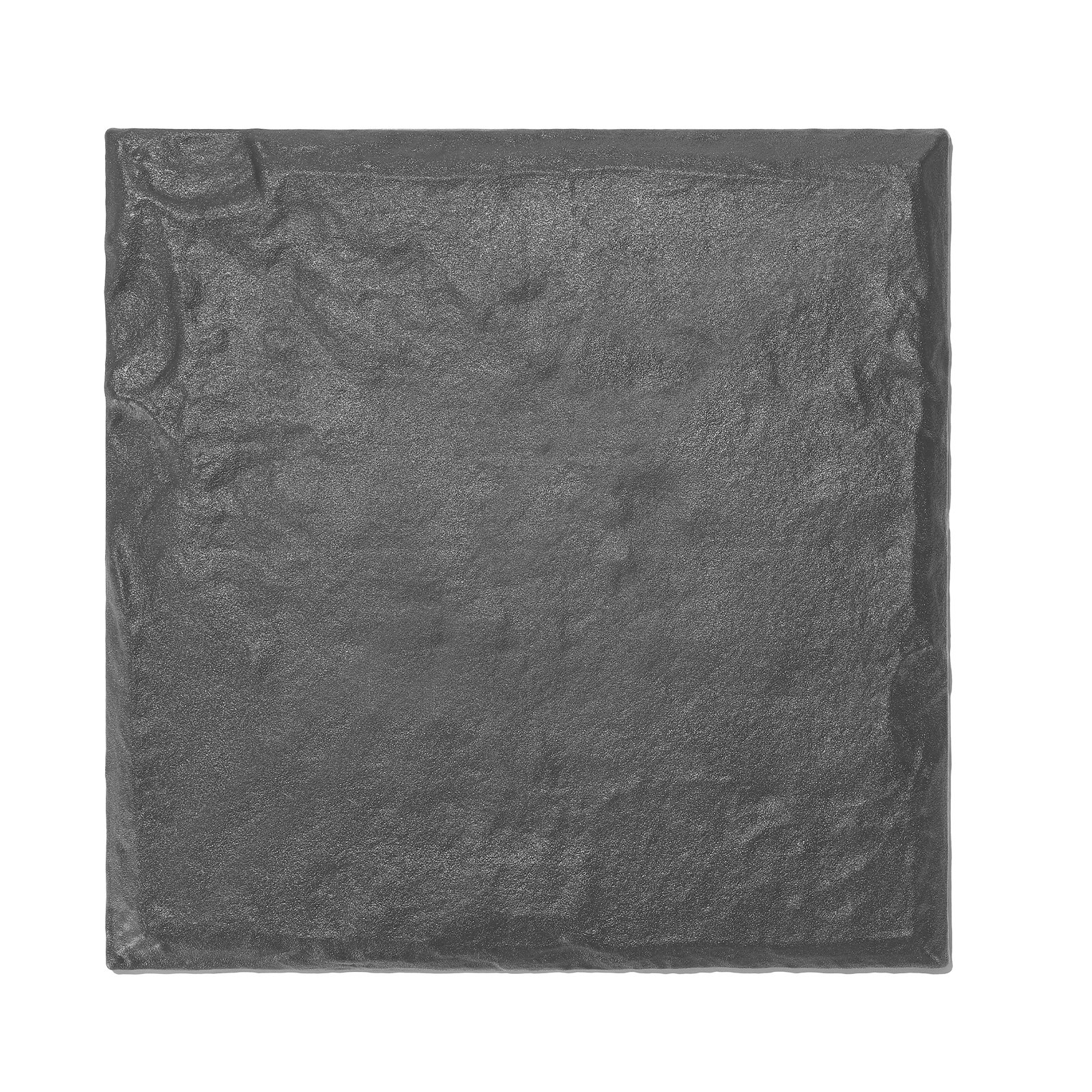 Adoquines decorativos con estacas, 4 piezas, 15.5x15.5 pulgadas, grises.