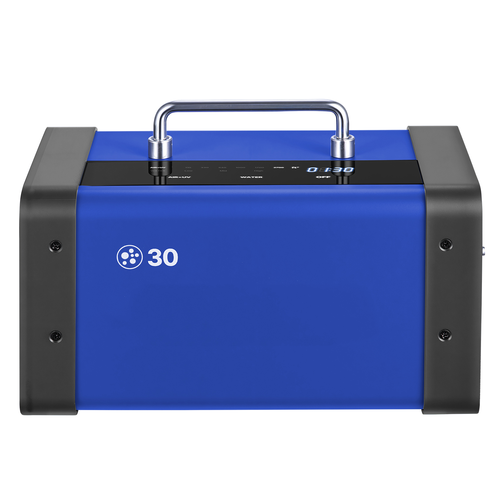 Generador de ozono comercial 30000mg/h, con pantalla táctil LCD, hasta 2700 pies cuadrados