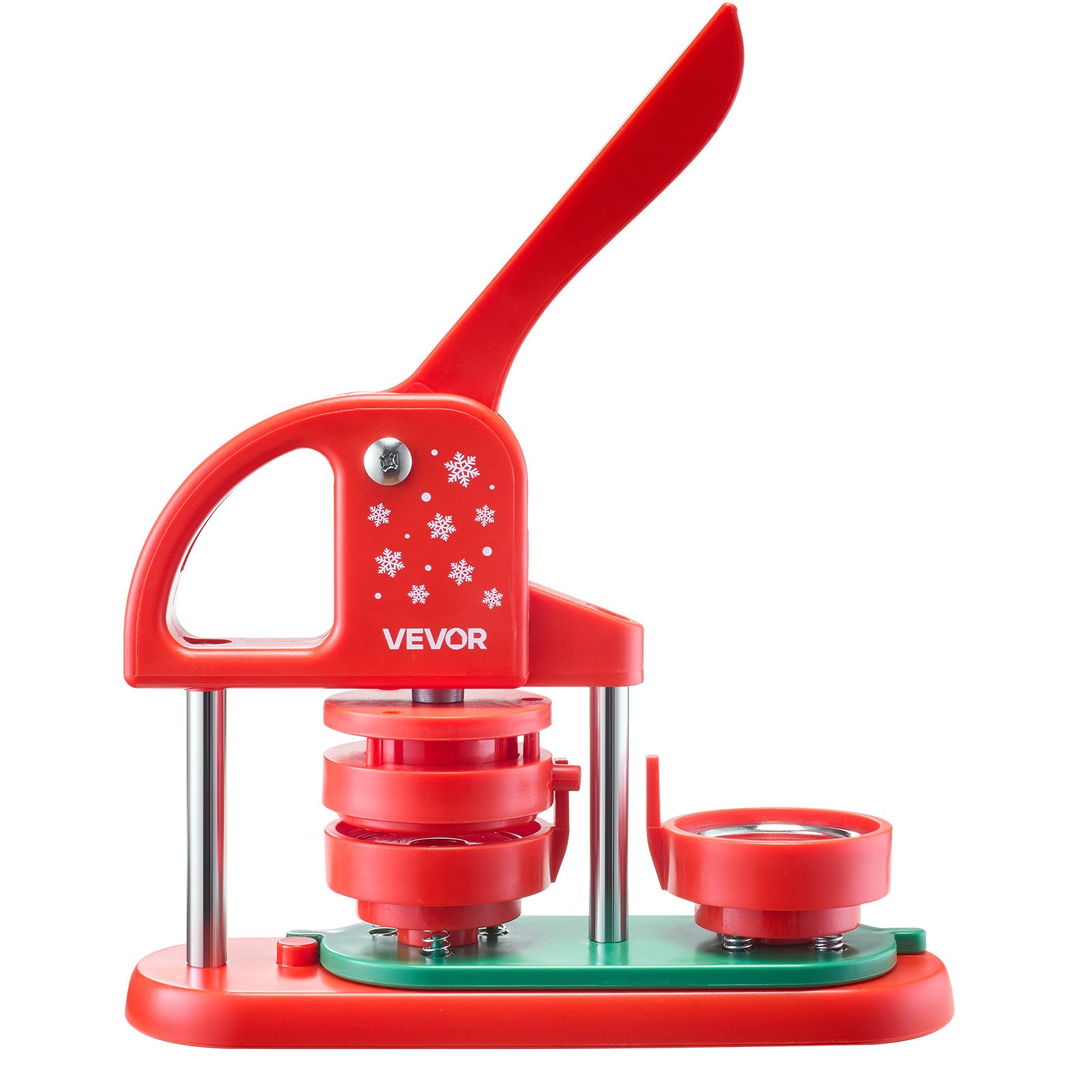 Máquina para hacer botones de 2.28 pulgadas, con 100 piezas, cortador circular, roja