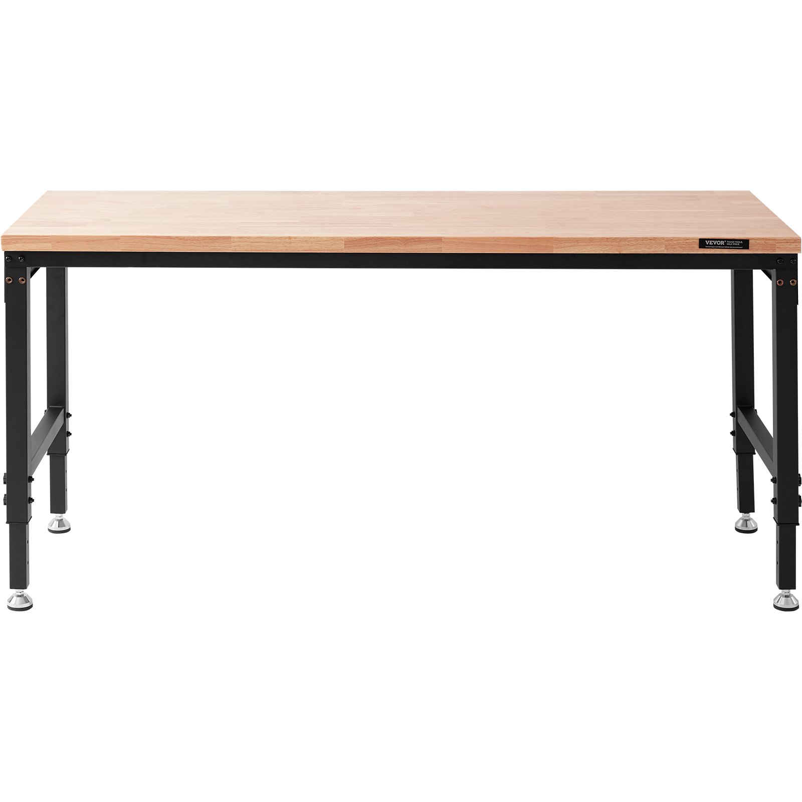 Adjustable Workbench, 72" L X 25" W Garage Worktable With Universal Wheels, 28-39.5" Heights & 3000 LBS Load Capacity, With Power Outlets & Hardwood Top & Storage & Foot Pads, For Office Home