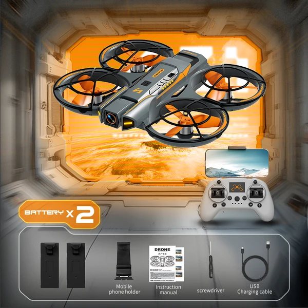 Dron A21 MAX UAV con cámaras duales HD, pantalla de 4.5 pulgadas y evasión de obstáculos