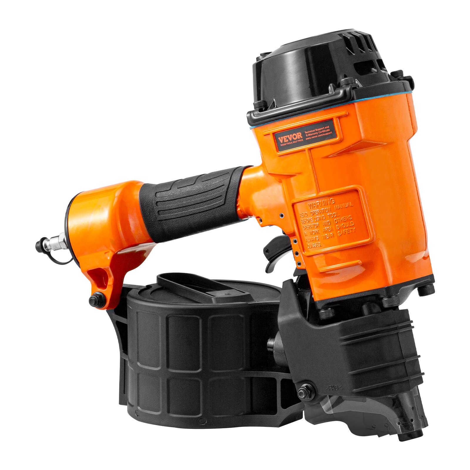 Coil Siding Nailer MCN70, 1-3/4" To 2-3/4" 15 Degree Pneumatic Siding Nail Gun, 70-120PSI Air Coil Nailer For Pallet, Crating, Framing, Siding And Fencing