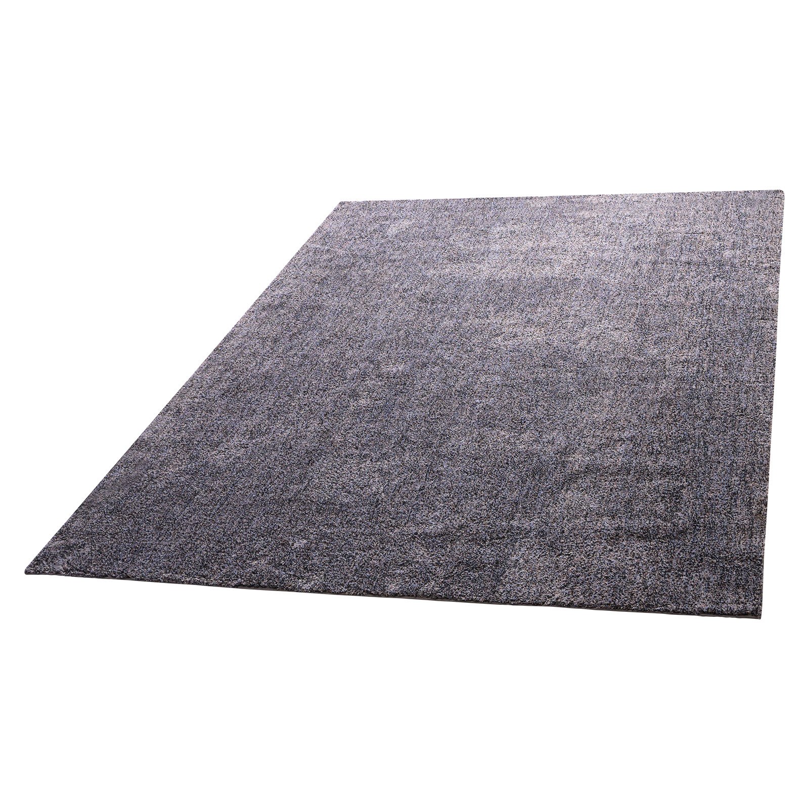 Alfombra de área de felpa para interior, 8 x 10 pies, pelo largo, azul-gris