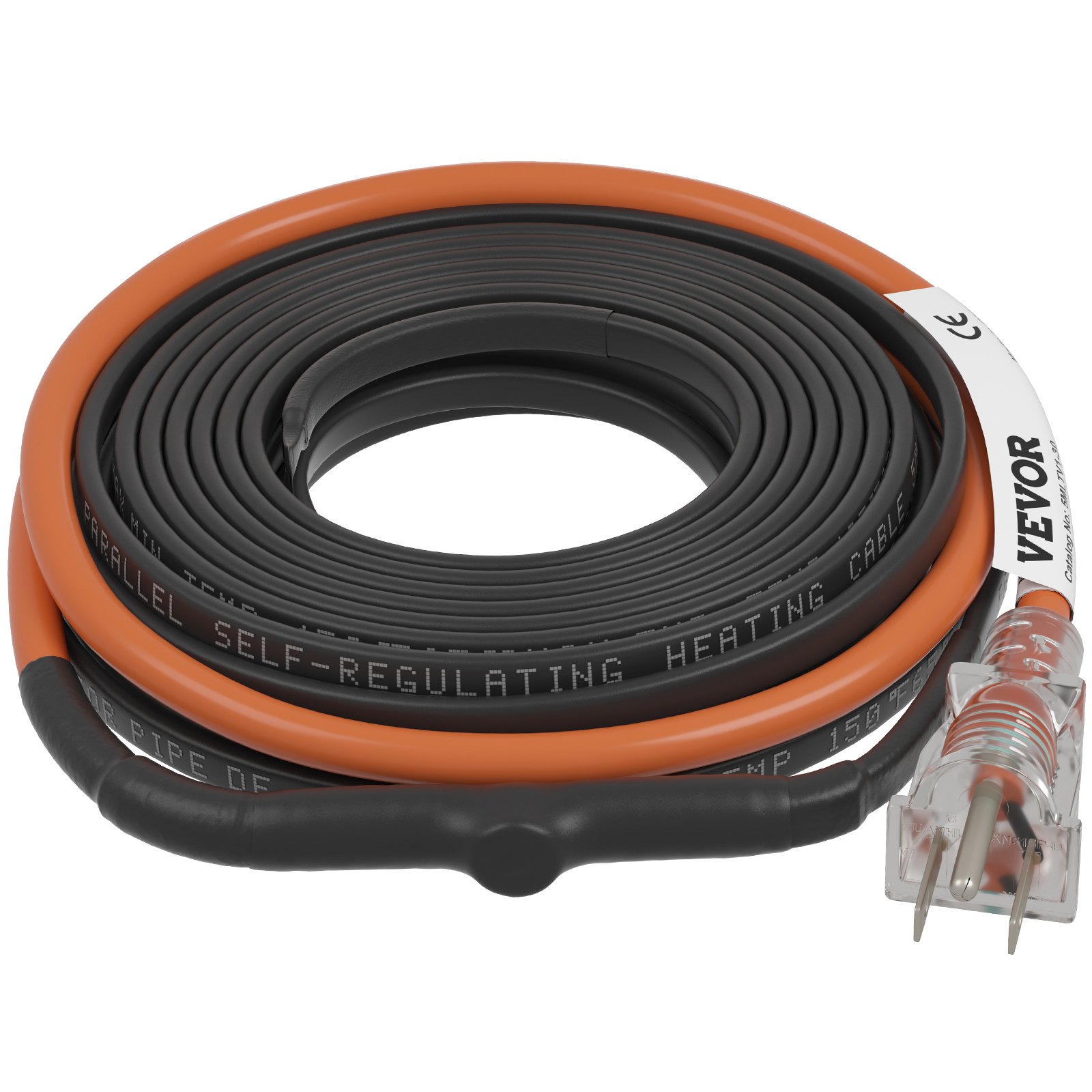 Cable calefactor autorregulable para tuberías, 30 pies, 5W/pie, 120V
