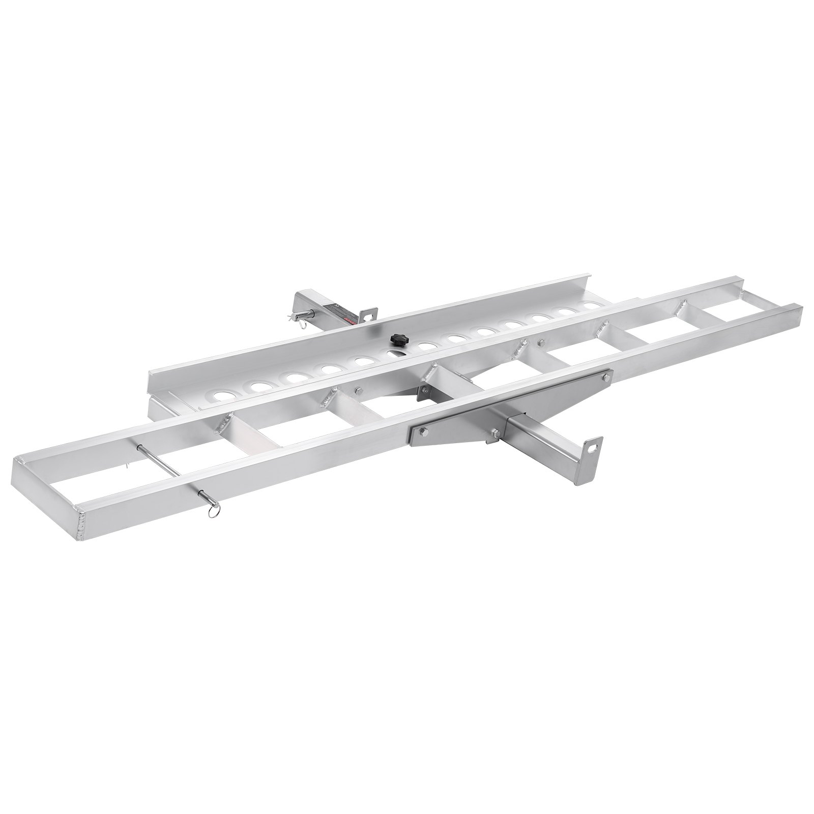 Portamotos de aluminio para enganche, 400 libras, con rampa de 47 pulgadas