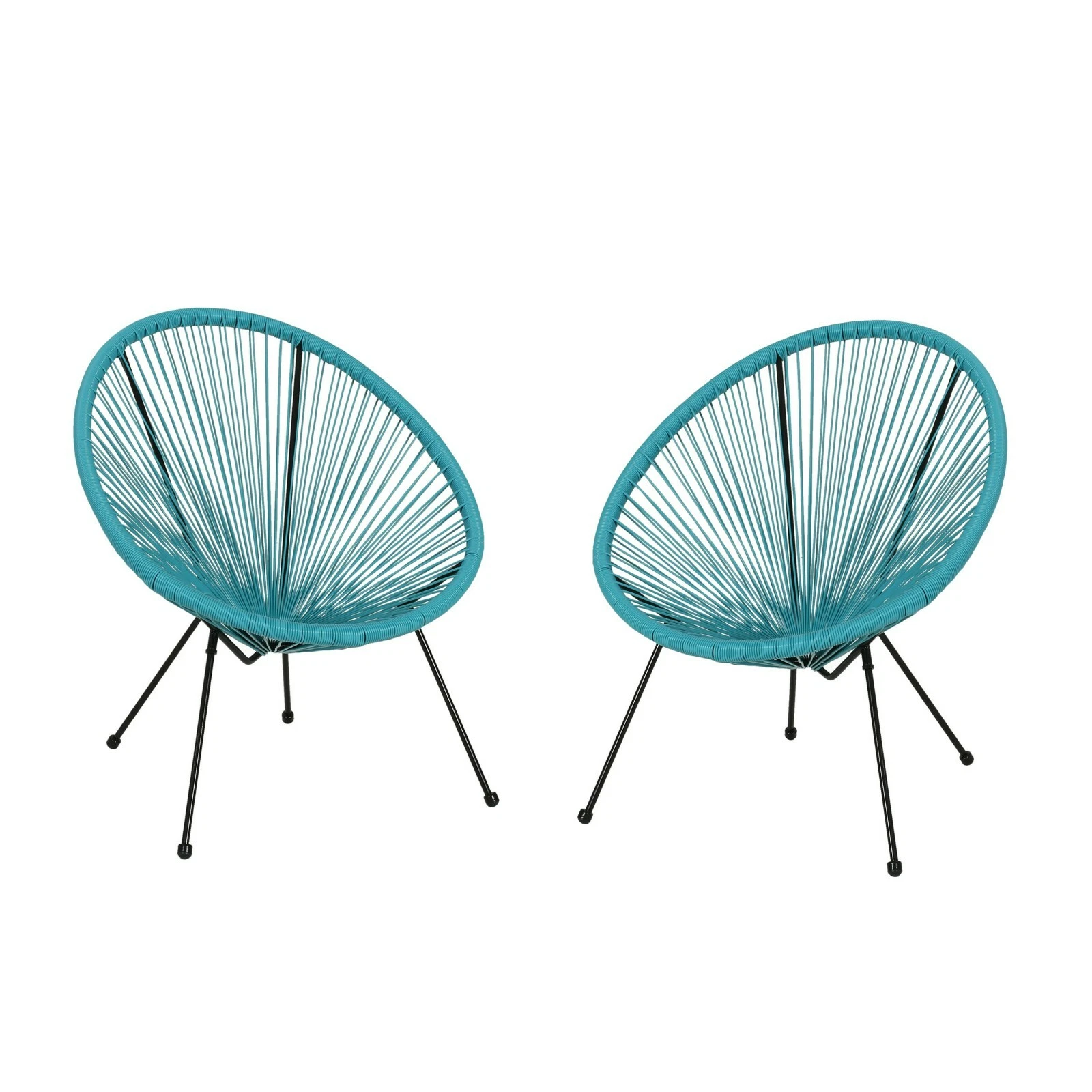 Juego de 2 sillas ANSON, color verde azulado