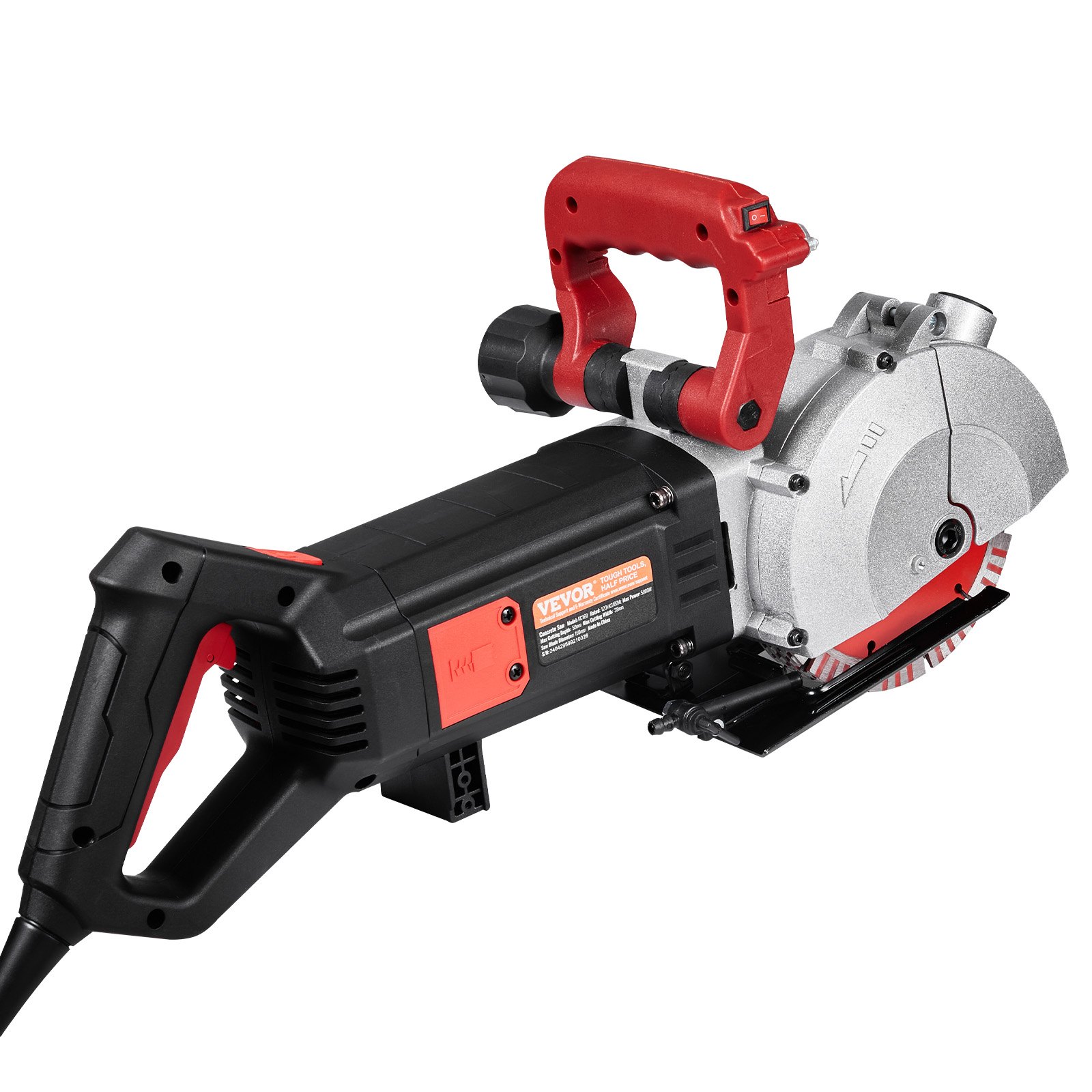 Rozadora de pared 4800W, corte de 38 mm, profundidad de 52 mm, 5 hojas de 6.3 pulgadas.
