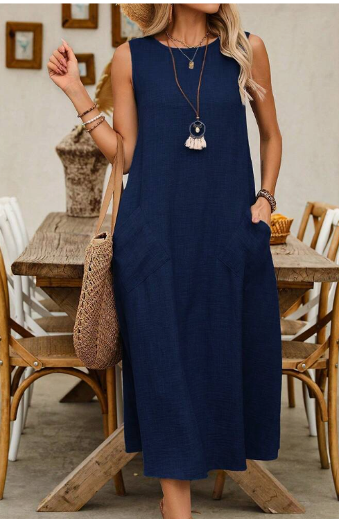 Vestido elegante de poliéster para mujer