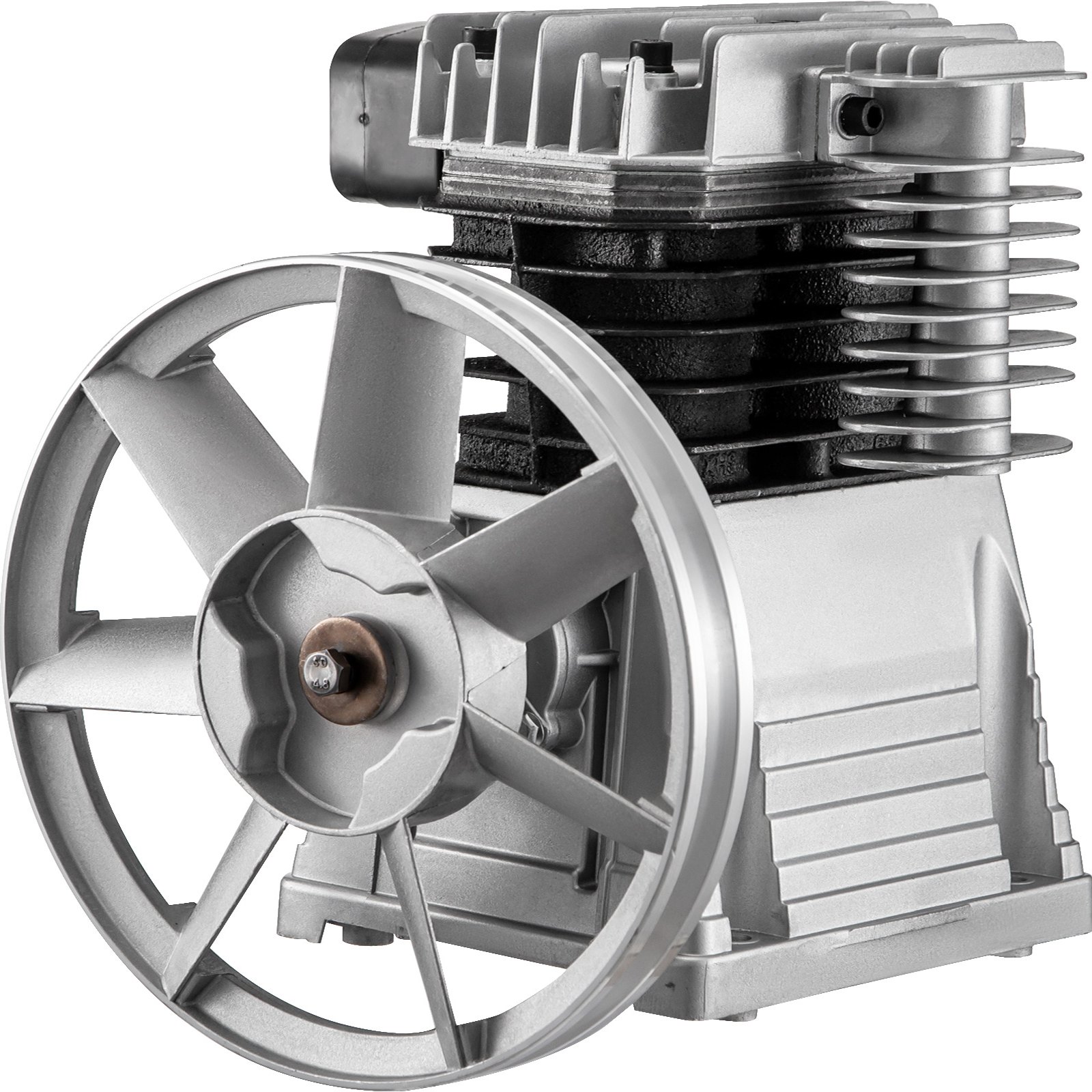 Air Compressor Pump, 3HP 11.8CFM, Industrial Compressor Head Pump Motor, 1300RPM High-Spped Single Stage Twin Cylinder Aluminum Air Compressor Head Piston Style Splash Lubrication Pump