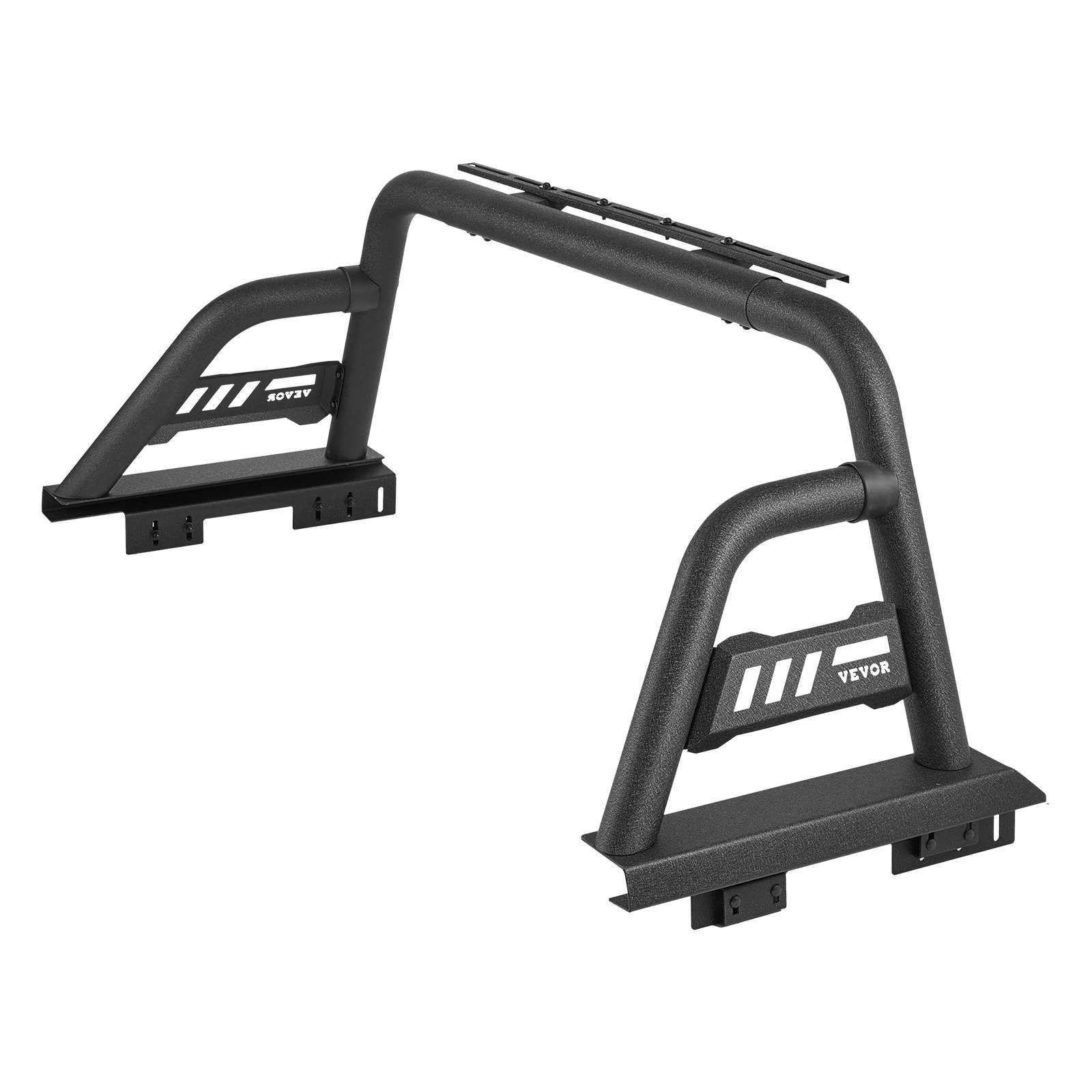 Truck Bed Roll Bar, Universal Pickup Sport Adjustable Bar Chase Rack Compatible With Mid-Size Truck, Carbon Steel Construction With Extension Light Bracket, No Rack Included