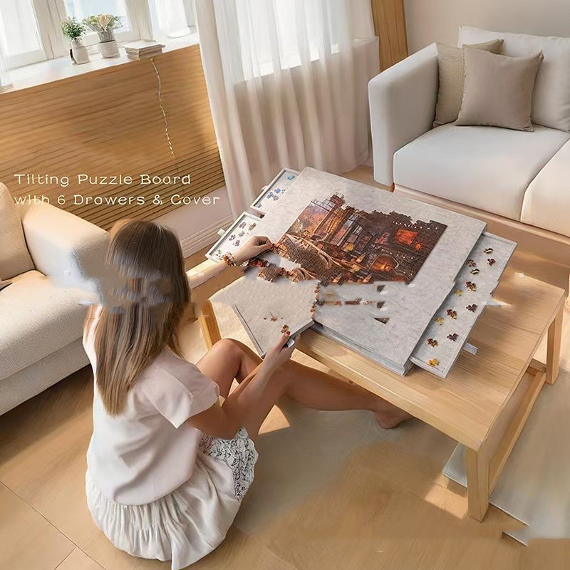 Drawer Portable Children's Jigsaw Puzzle