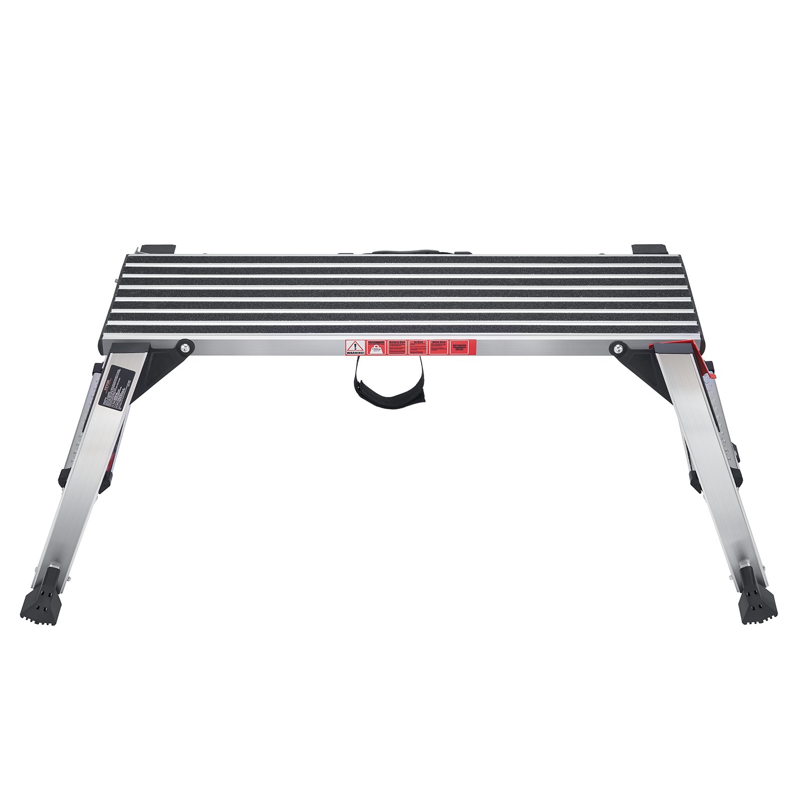 Plataforma de trabajo plegable, 660 libras, de aluminio, con patas antideslizantes