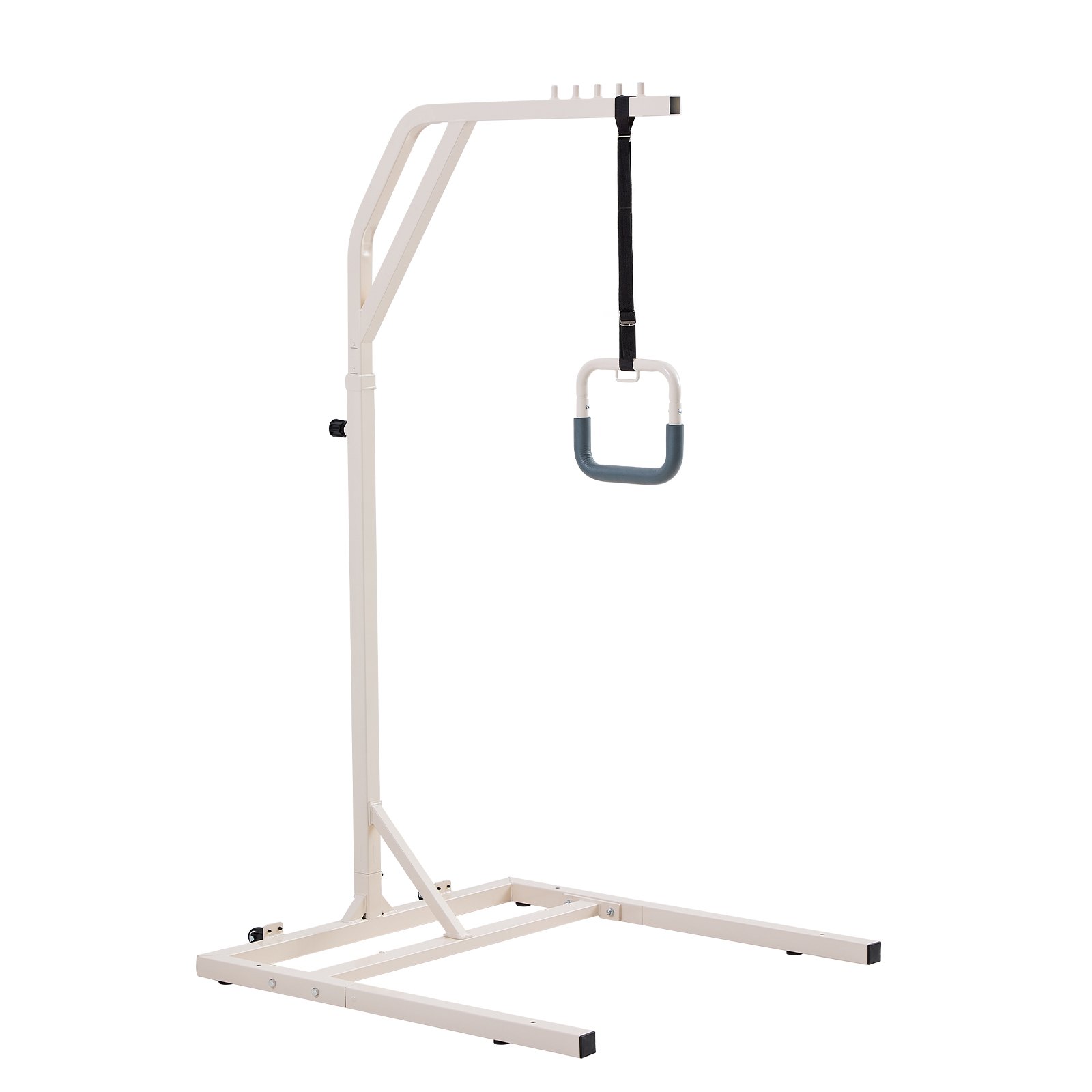 Barra de trapecio independiente, ajustable en altura, con 2 ruedas, 300 libras
