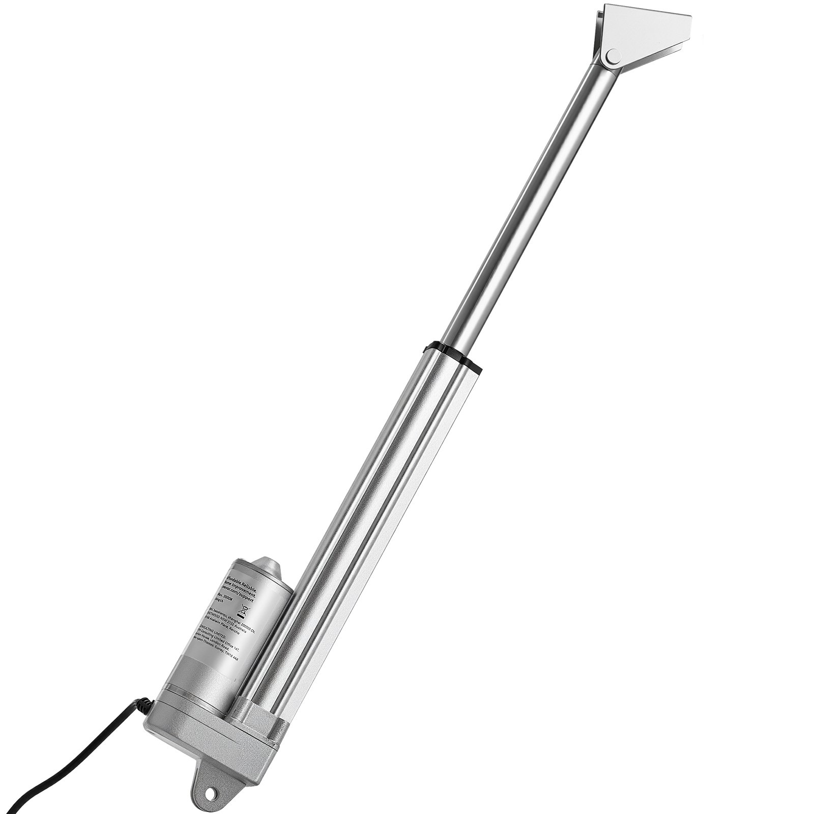 12V Linear Actuator, 8 Inch IP65 Waterproof Linear Actuator, 675lbs/3000N 0.2"/s Motion Actuators With Mounting Bracket For Outdoor Use