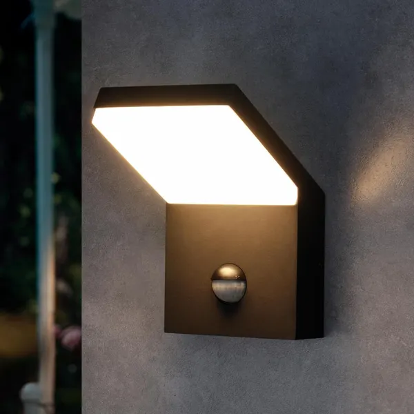 Inowel Wall Light Outdoor LED Wall Mount Lamp Wall Sconce With Motion Sensor Lantern Fixture 19231