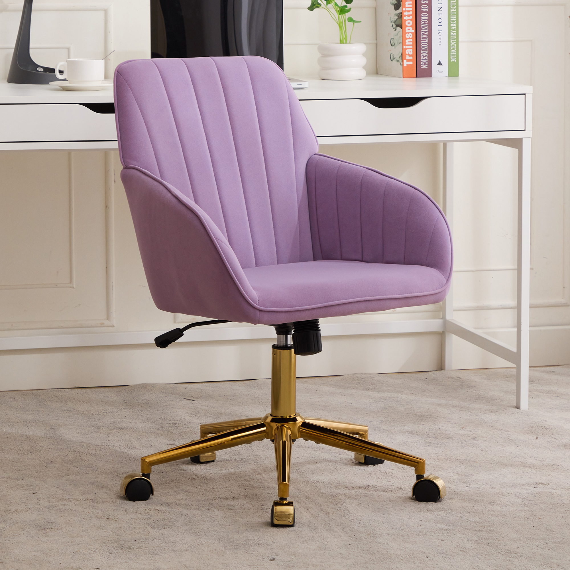 TY Adjustable Office Chair, Home Bedroom, Ergonomic Swivel Chair, Backrest Seat, Comfortable For Long Sitting