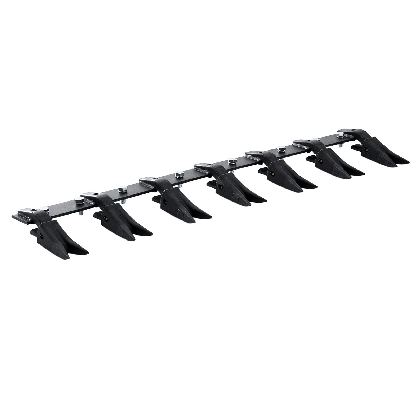 Bucket Tooth Bar, 53'', Heavy Duty Tractor Bucket Teeth Bar For Sub-Compact Tractor Loader, 4560 Lbs Load-Bearing Capacity, Fits Bucket Cutting Edges Sized 1/2" Or Less With No Drilling Required