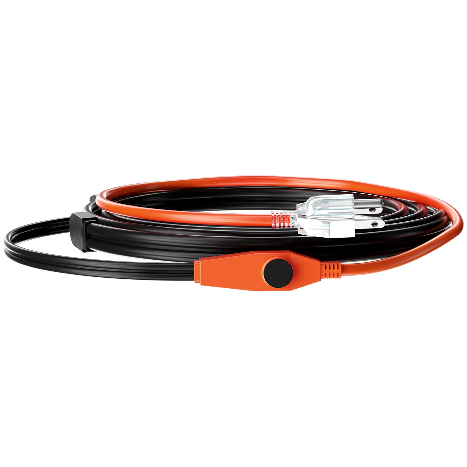 Cable calefactor para tuberías de 3 pies, 7W/pie, con termostato, anticongelante.