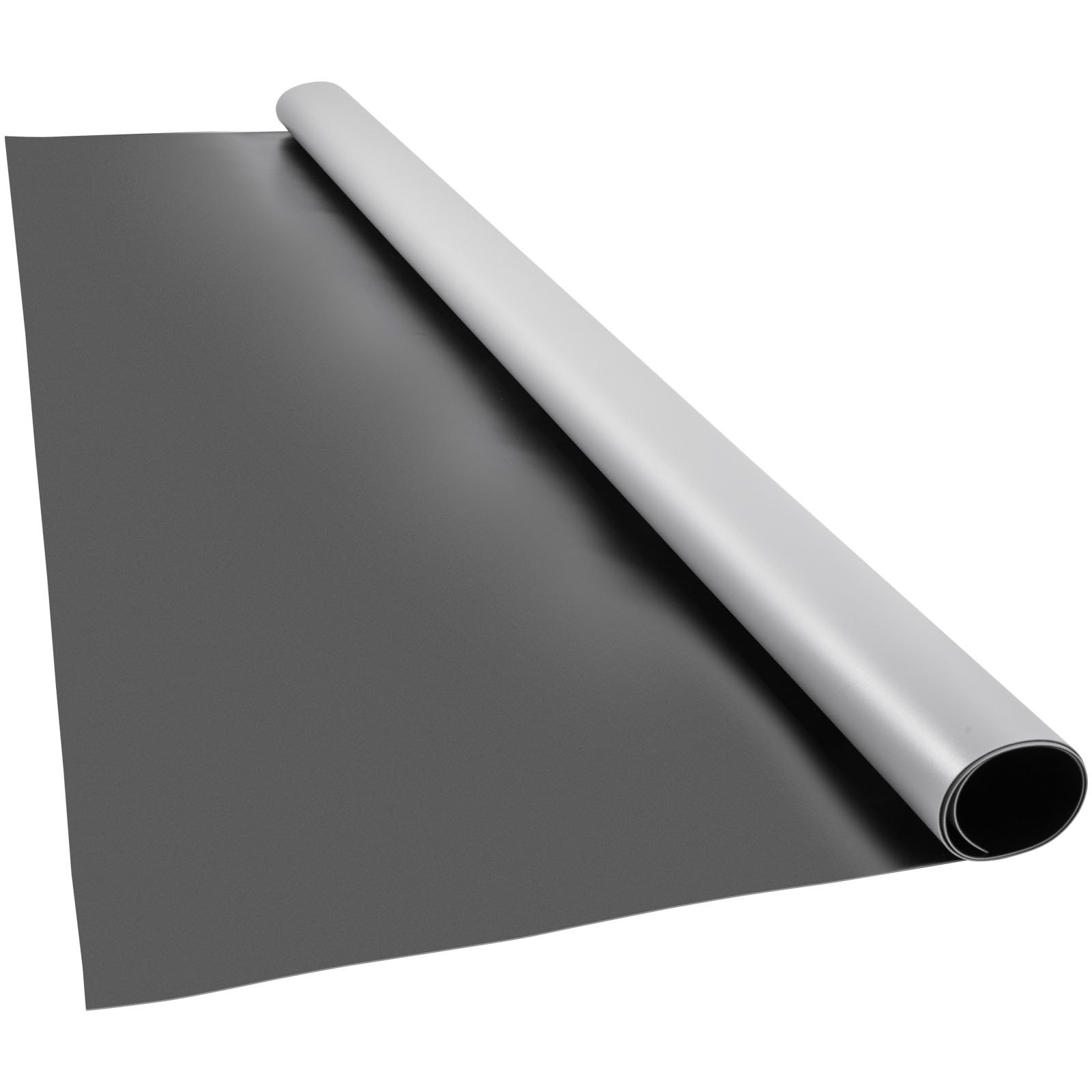 Pista de baile portátil de vinilo PVC 6.6x11.8 pies, reversible negro/gris