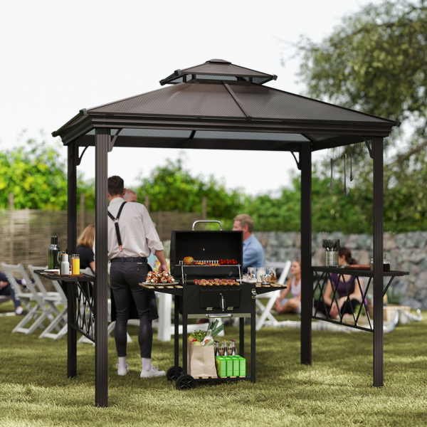 Pérgola para barbacoa y cocina