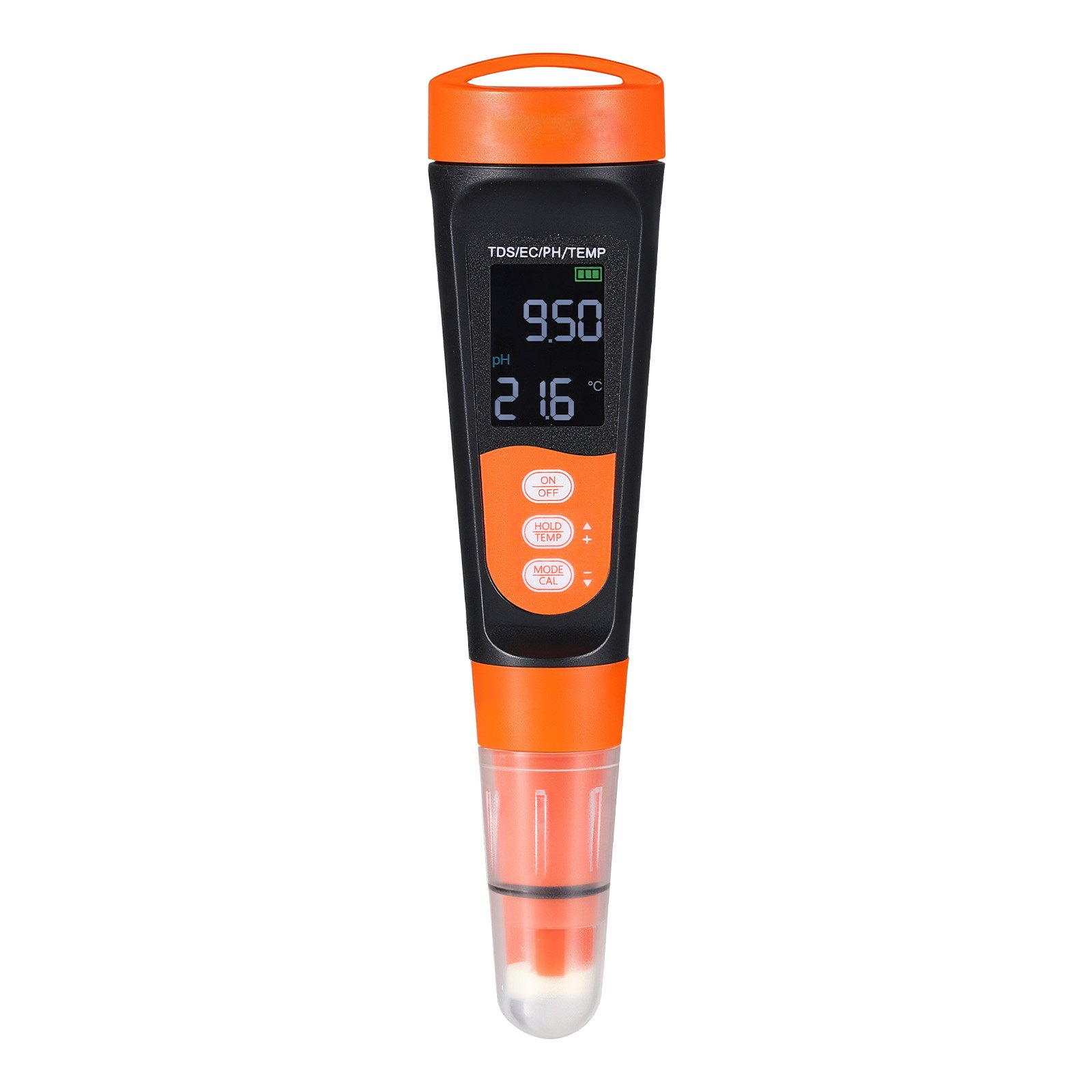 PH Meter, Accurate PH EC  Conductivity TDS  Ppm  Multi-Parameter Measurement, IP68 Waterproof Probe, Pocket Tester Kit With Calibration Powder Packets, VA Display, For Water Quality Testing