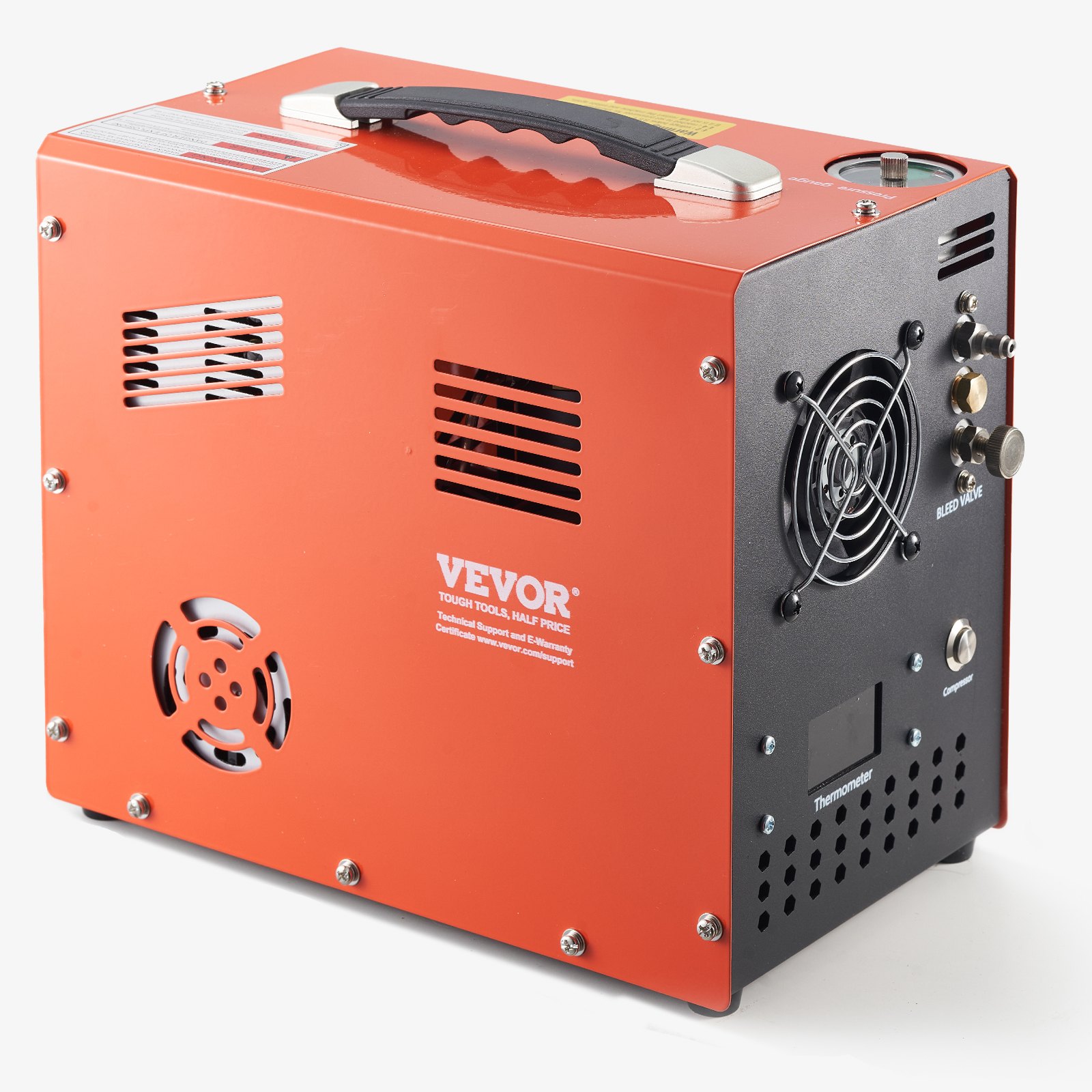 Compresor de aire PCP 4500 PSI/30 Mpa, con convertidor y ventilador, parada automática